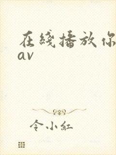 在线播放你懂的av