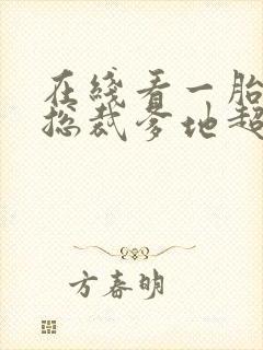 在线看一胎双宝总裁爹地超凶猛