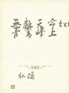 无敌天命txt青鸾峰上封面