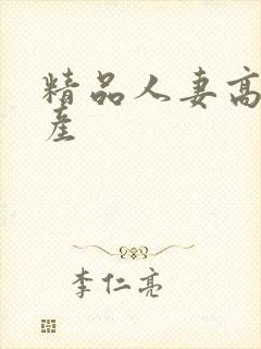 精品人妻高清国产