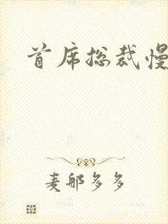 首席总裁慢点宠