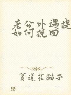 老公外遇提离婚如何挽回