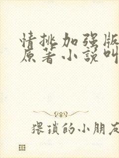 情挑加强版静心原著小说叫什么名字