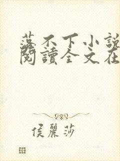 落不下小说免费阅读全文在线阅笔趣无弹窗