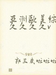 亚洲欧美综合久久久久久v