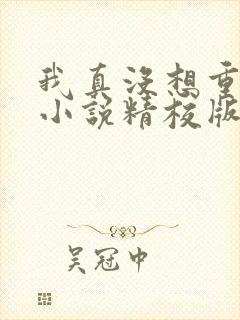 我真没想重生啊小说精校版txt下载