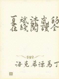 夏斌沐岚的小说在线阅读全文