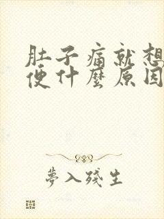 肚子痛就想拉大便什么原因