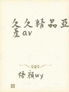 久久精品亚洲国产av封面