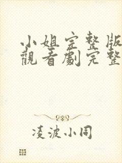 小姐完整版在线观看剧完整免费高清