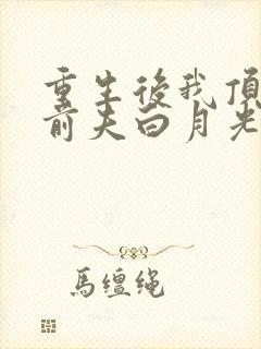 重生后我顶替了前夫白月光新章节