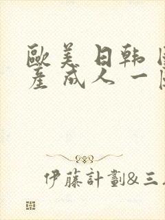 欧美 日韩 国产 成人 一区