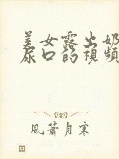 美女露出奶头和尿口的视频