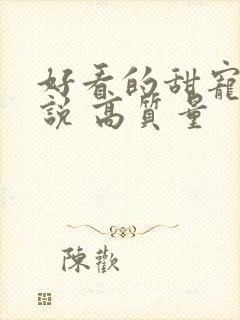 好看的甜宠文小说 高质量