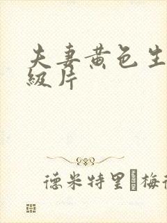 夫妻黄色生活一级片