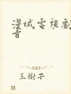 漫城电视剧免费看封面