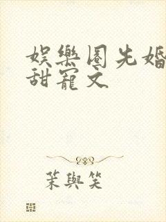 娱乐圈先婚后爱甜宠文