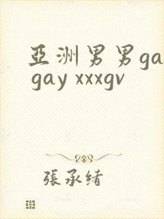 亚洲男男gay gay xxxgv