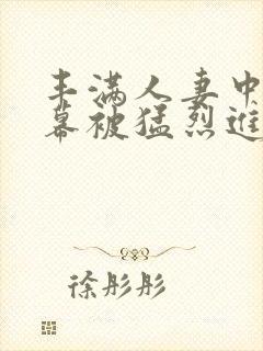 丰满人妻中文字幕被猛烈进λ