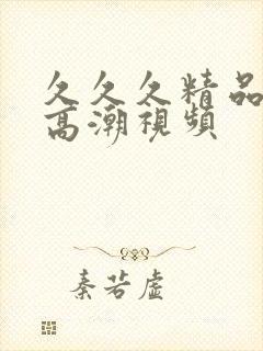 久久久精品调教高潮视频