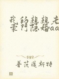 我的亲亲老婆:豪门隐婚aa制