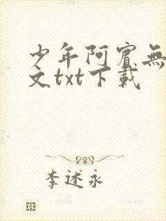 少年阿宾无删全文txt下载