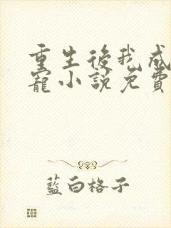 重生后我成了团宠小说免费