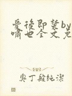 爱后即焚by林啸也全文免费阅读笔趣阁封面