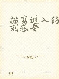 描写进入的那一刻感受