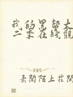 我的黑帮大佬第二季在线观看免费播