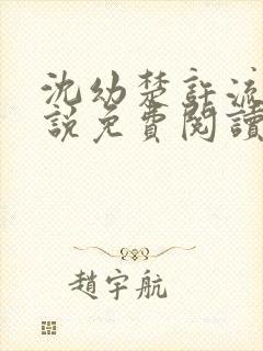 沈幼楚许流年小说免费阅读最新章节