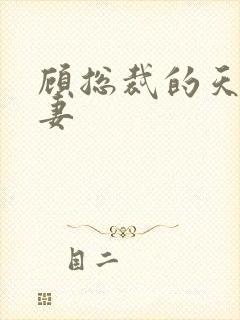 顾总裁的天价前妻