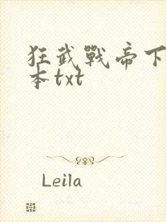 狂武战帝下载全本txt