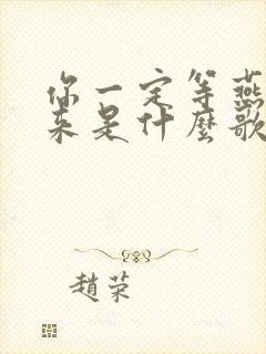 你一定等燕子归来是什么歌曲