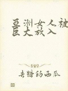 亚洲女人被黑人巨大放入