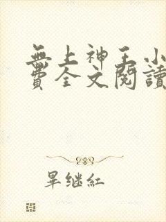 无上神王小说免费全文阅读