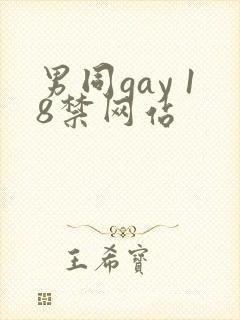男同gay 18禁网站