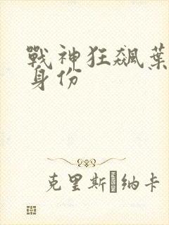 战神狂飙叶无缺身份