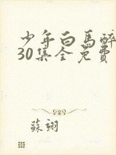 少年白马醉春风30集全免费观看