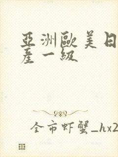 亚洲欧美日韩国产一级