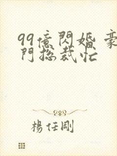 99亿闪婚 豪门总裁忙