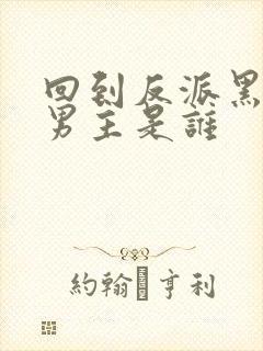 回到反派黑化前男主是谁