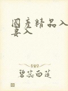 国产精品入口人妻入封面