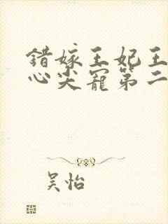 错嫁王妃王爷的心尖宠第二季