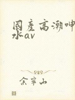 国产高潮呻吟喷水av