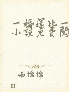 一婚还比一婚高小说免费阅读