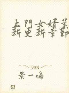 上门女婿叶辰最新更新章节