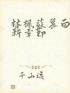 林枫苏慕白穿最新章节