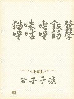 猫咪吃饭发出咕噜咕噜的声音