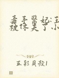 毒手医妃:王爷被休夫了小说